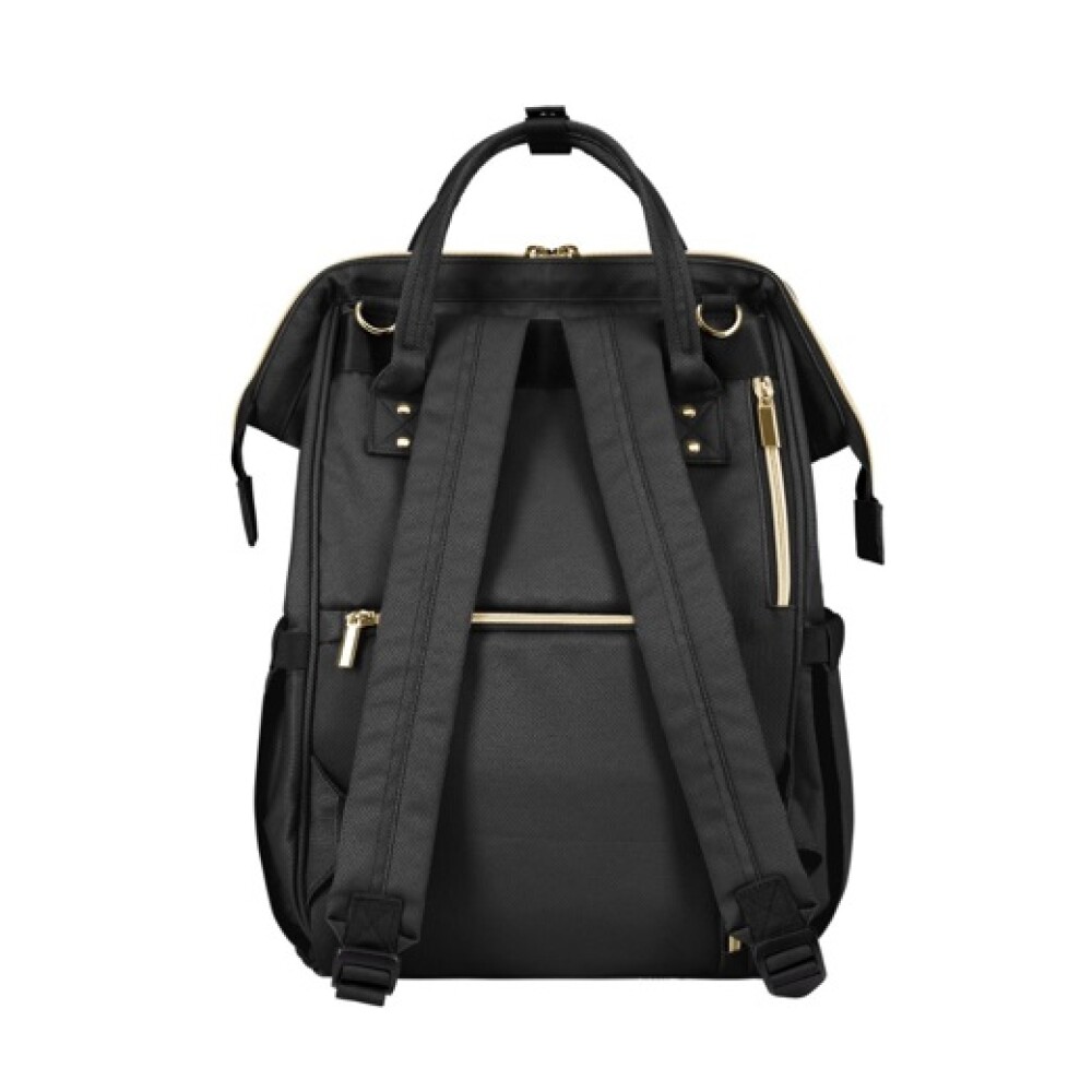 Mochila maternal KIKKABOO SIENNA negro dorado