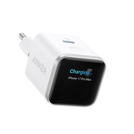 Cargador de pared Anker Nano Smart Display USB-C 45W White Cargador de pared Anker Nano Smart Display USB-C 45W White