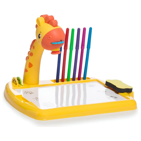 Jirafa Pizarra Mesa Proyector Led + Accesorios Para Dibujar® Color Amarillo