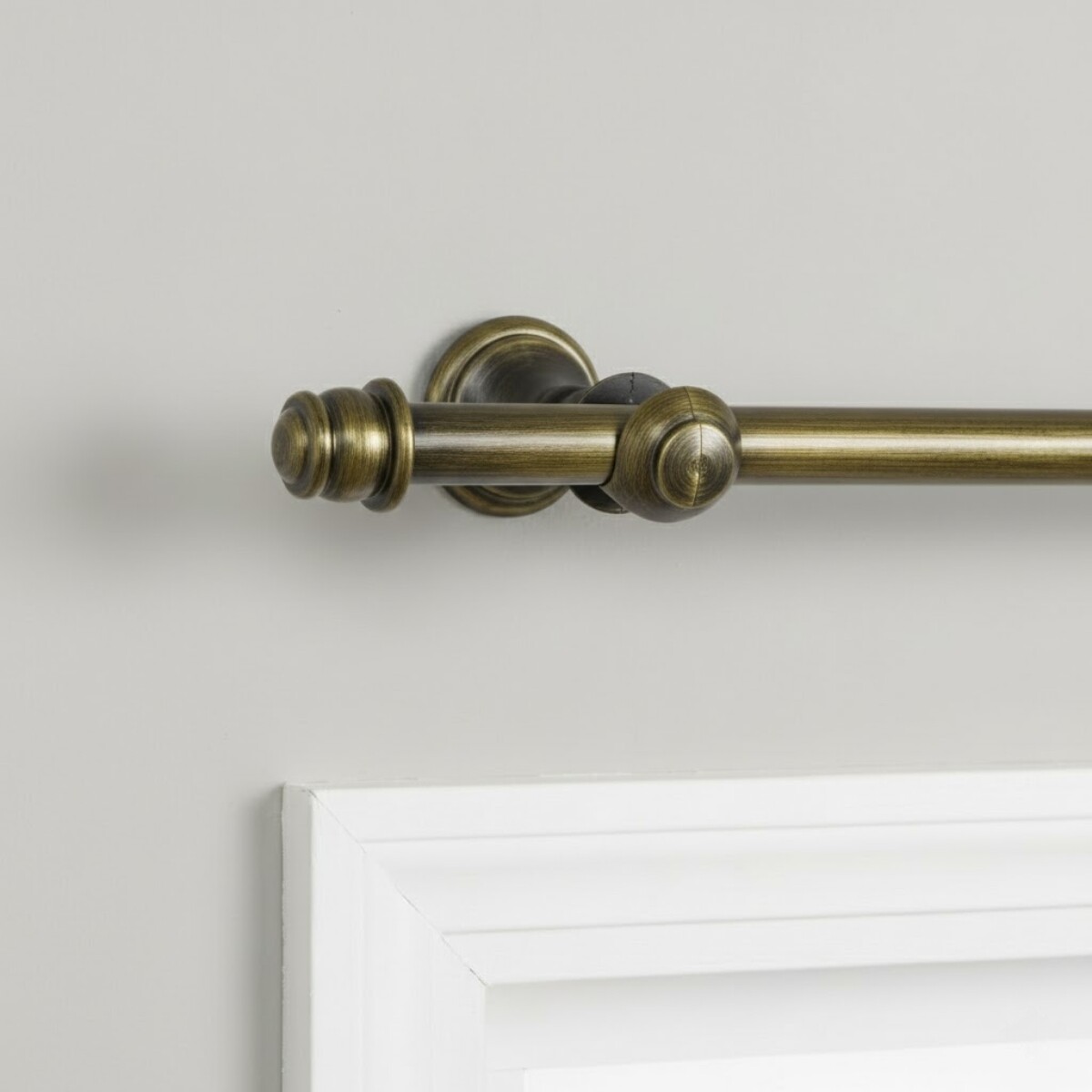 Barrote cortina metal EuroClassic 2,5m + 3 soportes - ORO VIEJO 