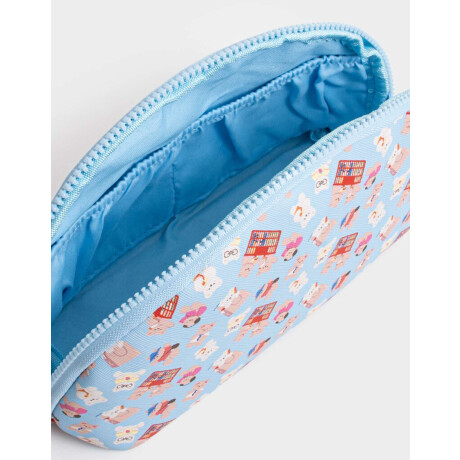 Porta Cosméticos Azul Celeste