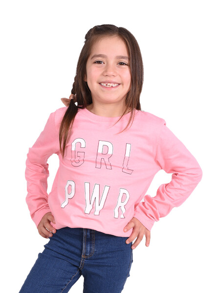 REMERA POWER ROSADO