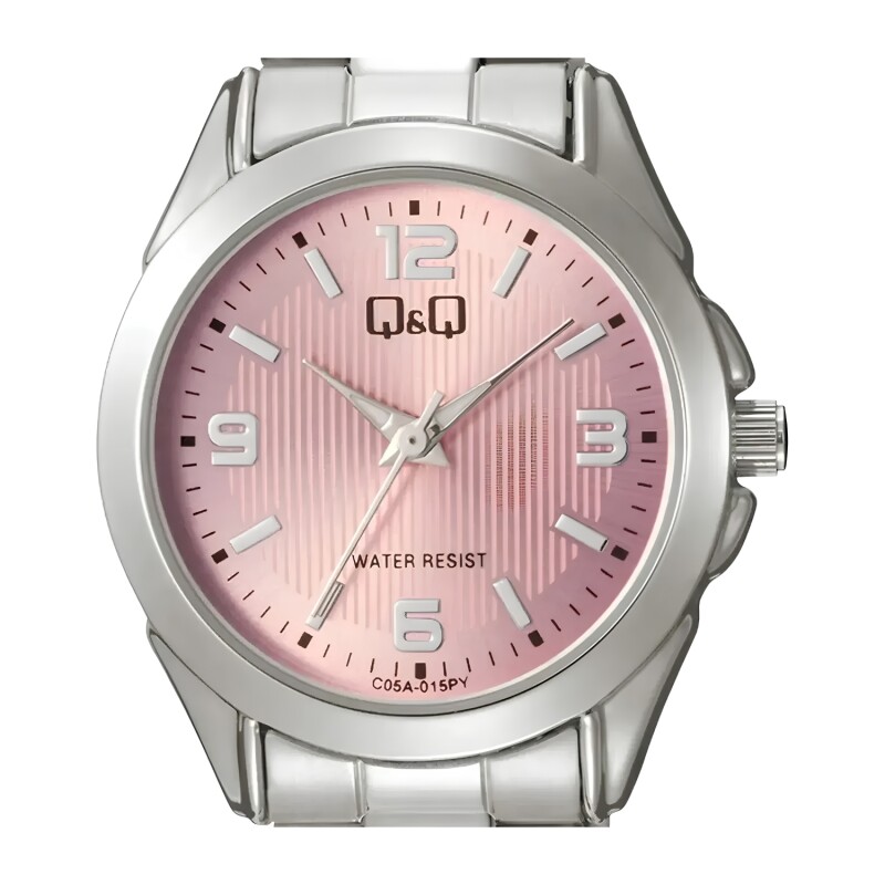 Reloj análogo Q&Q esfera rosa Modelo C05A015PY Reloj análogo Q&Q esfera rosa Modelo C05A015PY