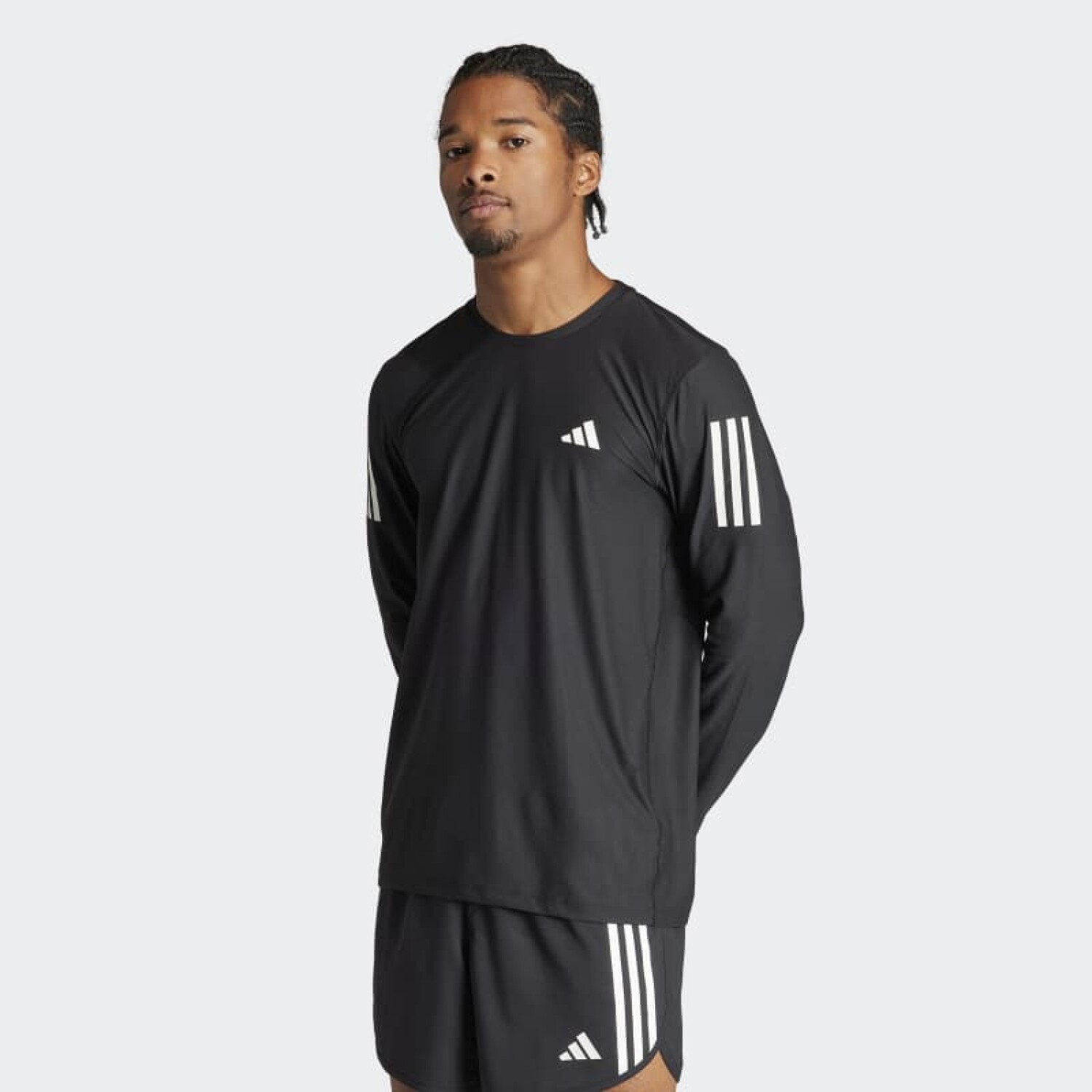 Camiseta Adidas Own The Run Manga Larga Negro