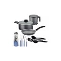 BATERIA DE COCINA TRAMONTINA 24 PIEZAS NEGRO
