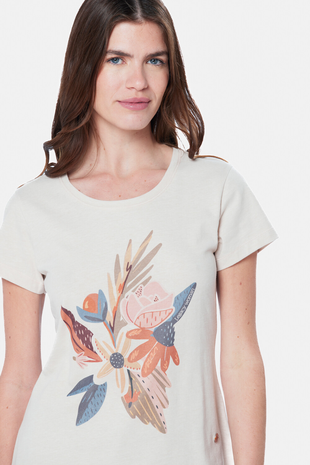 REMERA ESTAMPADA Beige