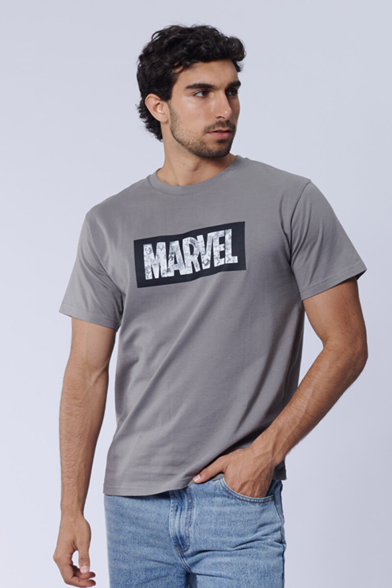 Remera Marvel Gris