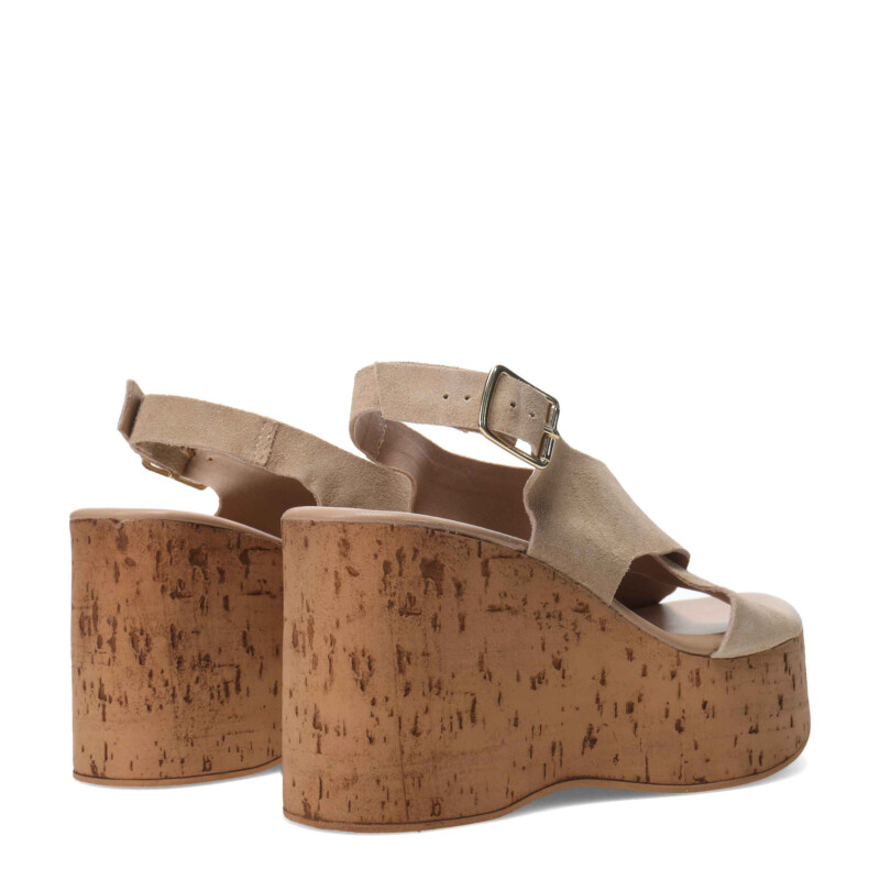 Sandalia de Mujer Bottero con plataforma Beige