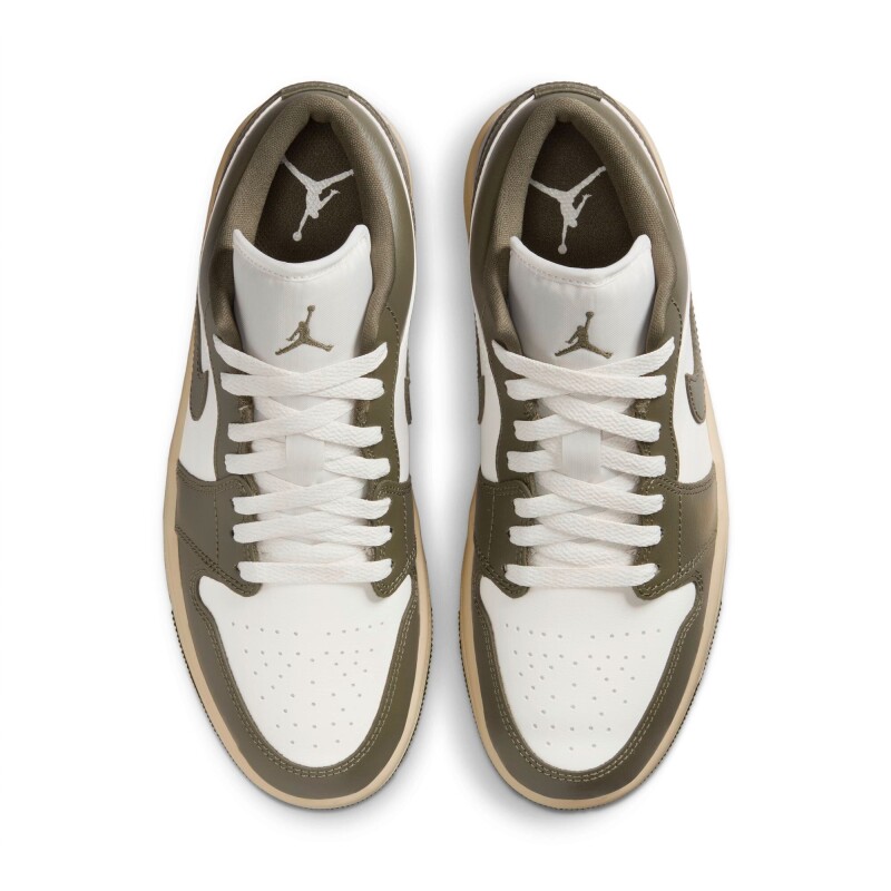 Championes Air Jordan 1 Bajo de Mujer Crema