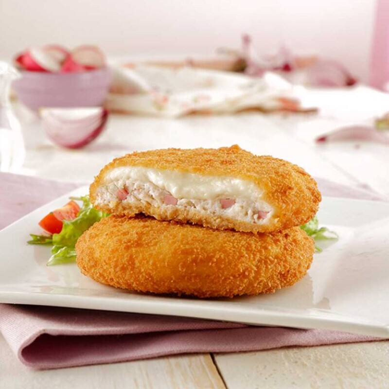 MEDALLON DE POLLO CON JAMON Y QUESO - 500 GRS Medallon De Pollo Con Jamon Y Queso - 500 Grs