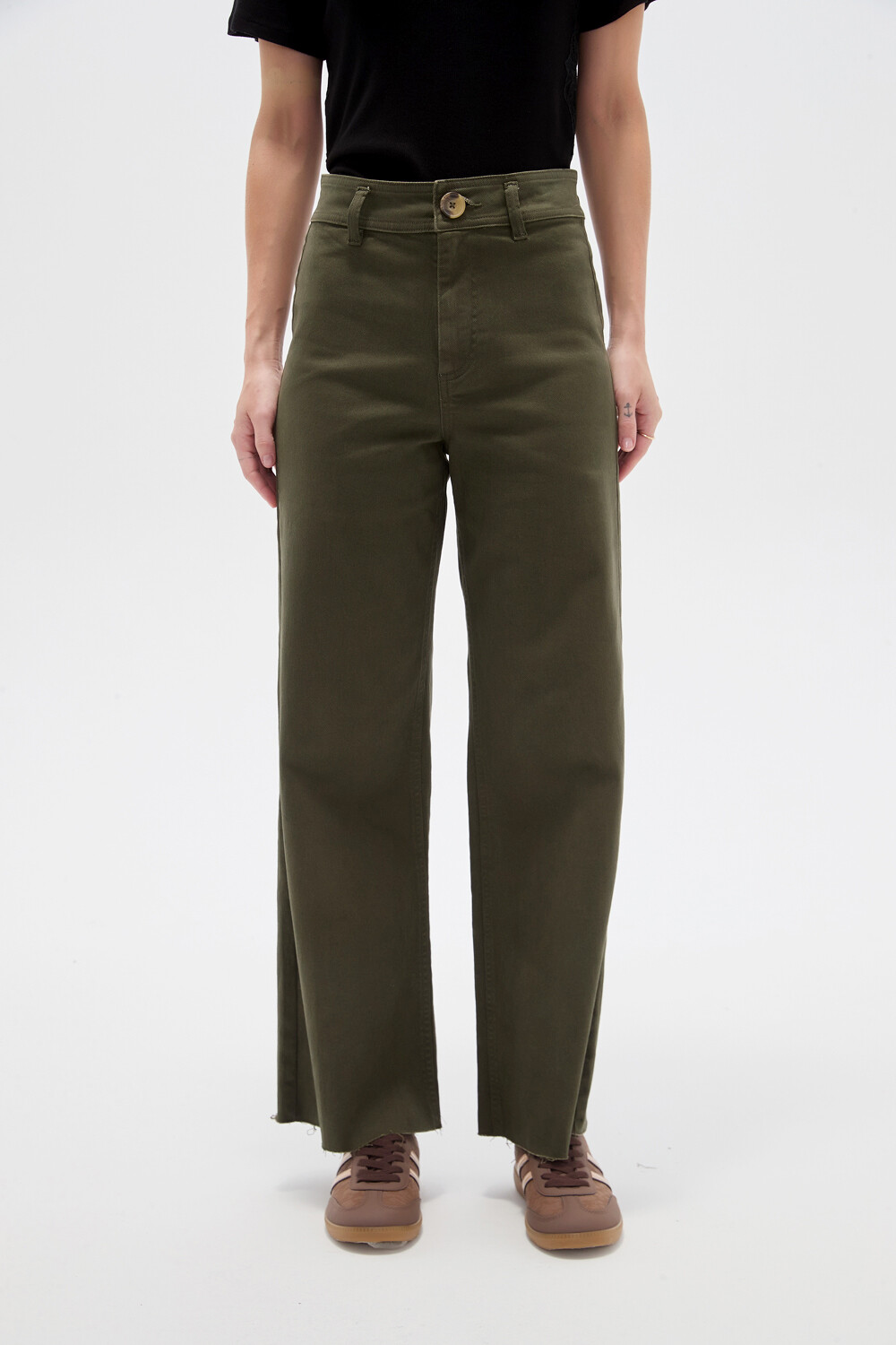 Pantalon Adeline Verde Oliva Oscuro