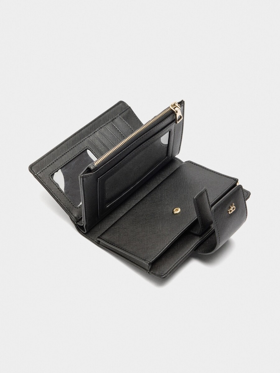 Cartera Con Asa De Mano negro