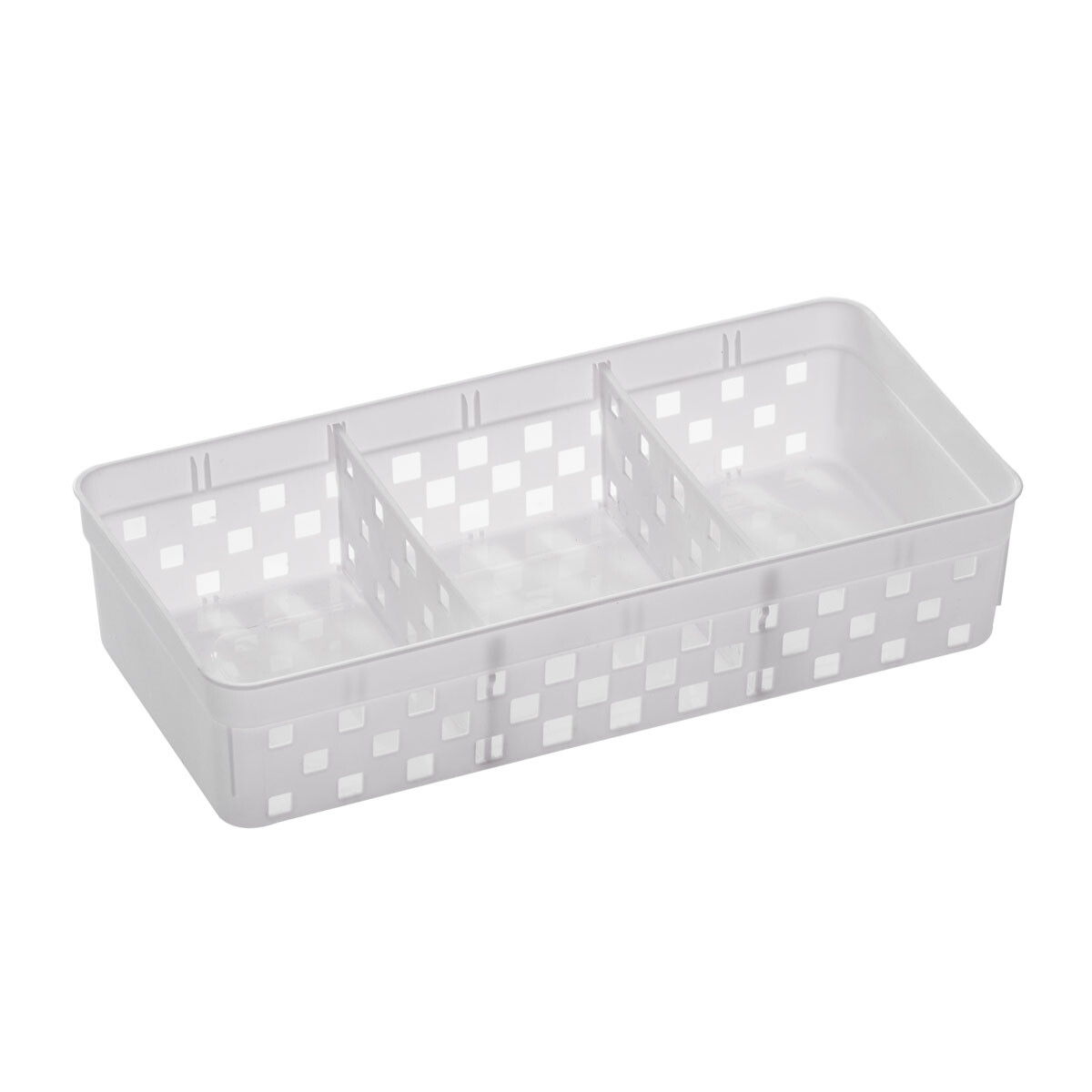 ORGANIZADOR QUADRATTA DIVISIONES 23X11X5 CMS BLANCO 