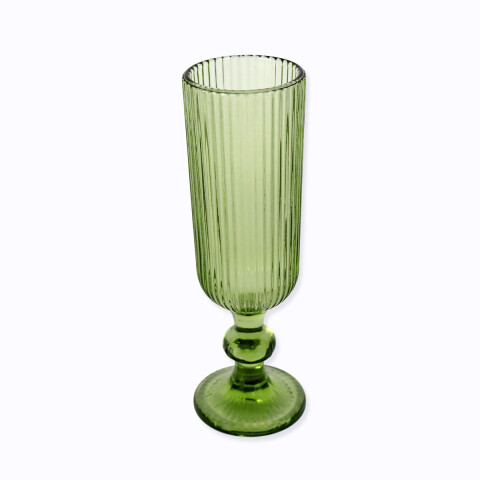 COPA DE VIDRIO VERDE 150ML Unica