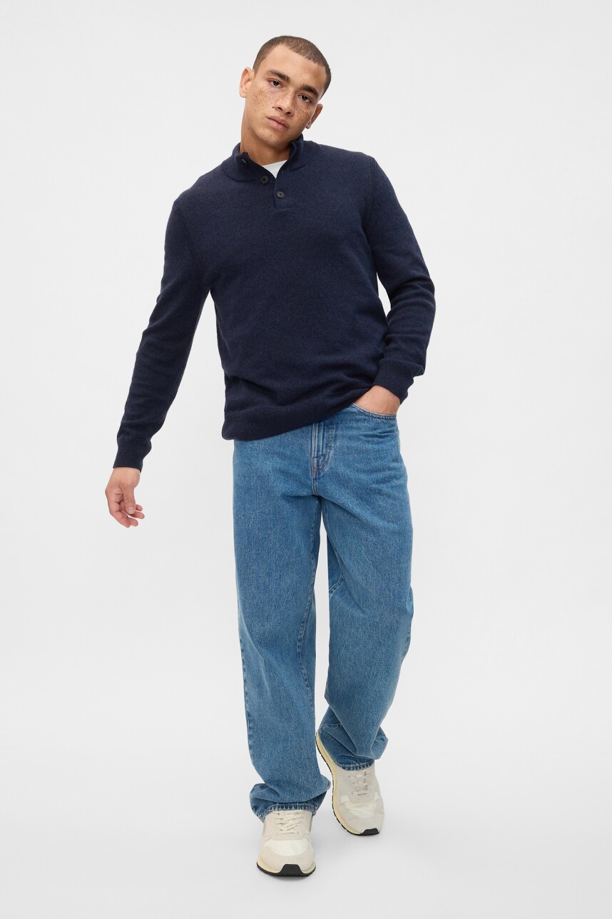 Buzo Botones Hombre Deep Sailor Blue