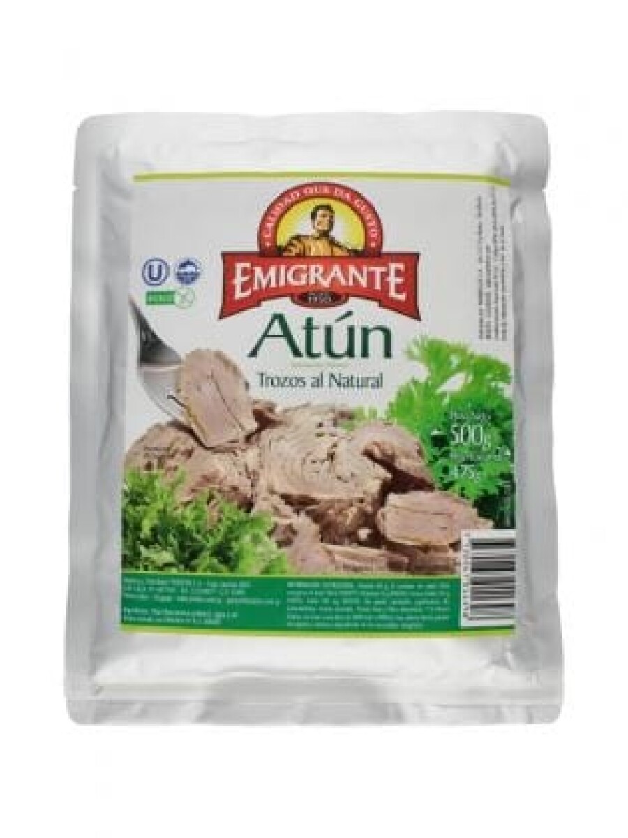 TROZOS DE ATUN AL NATURAL EMIGRANTE - 500 GRS 