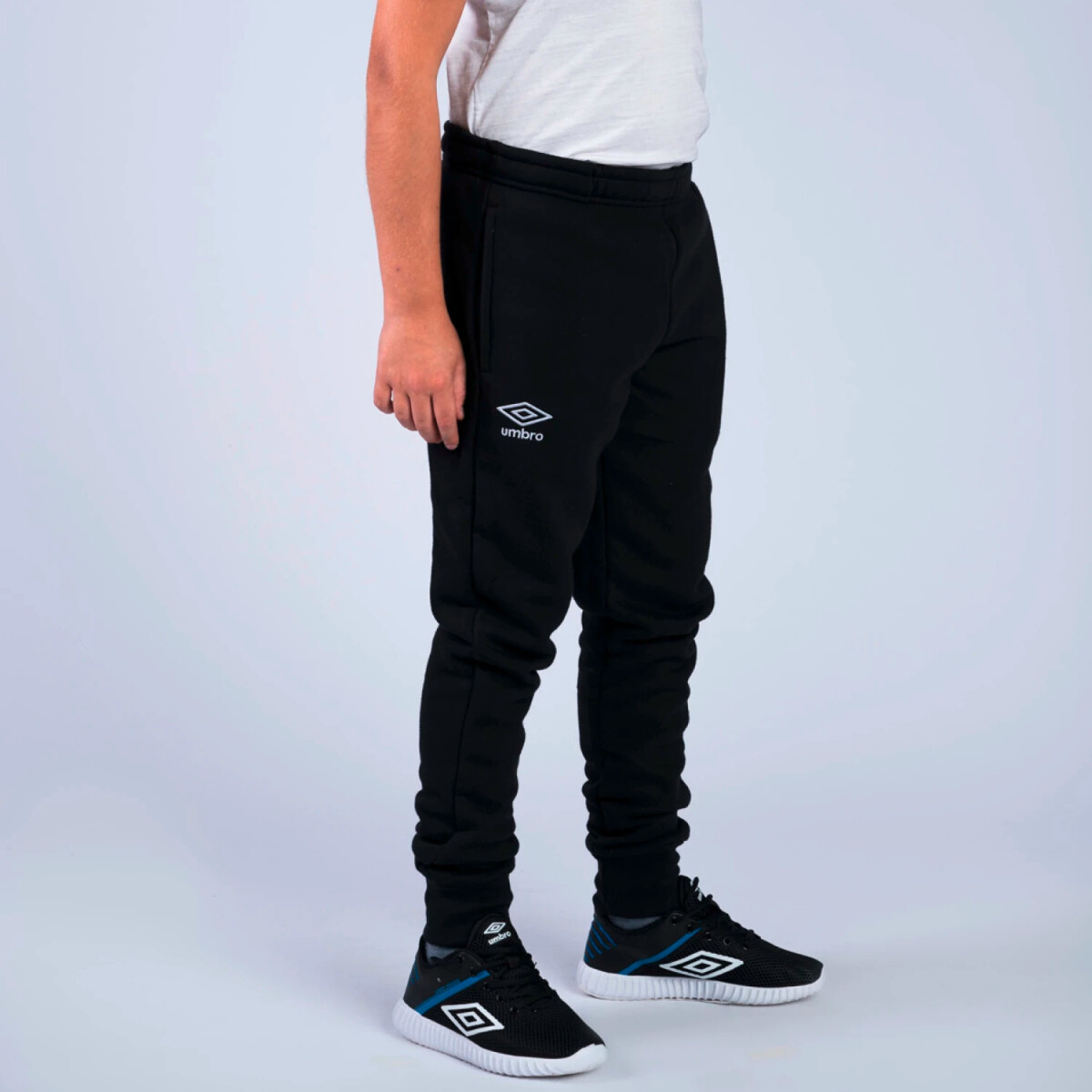 K PANTALON FELPA C/PUÑO JR - Negro 