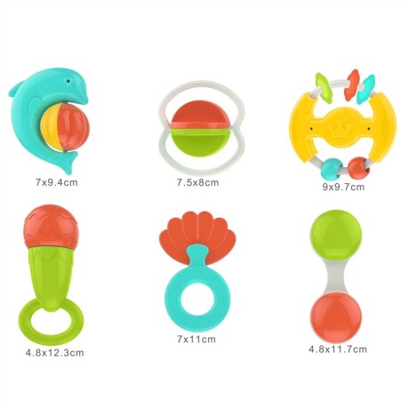 Set De 12 Sonajeros Para Bebé Set De 12 Sonajeros Para Bebé