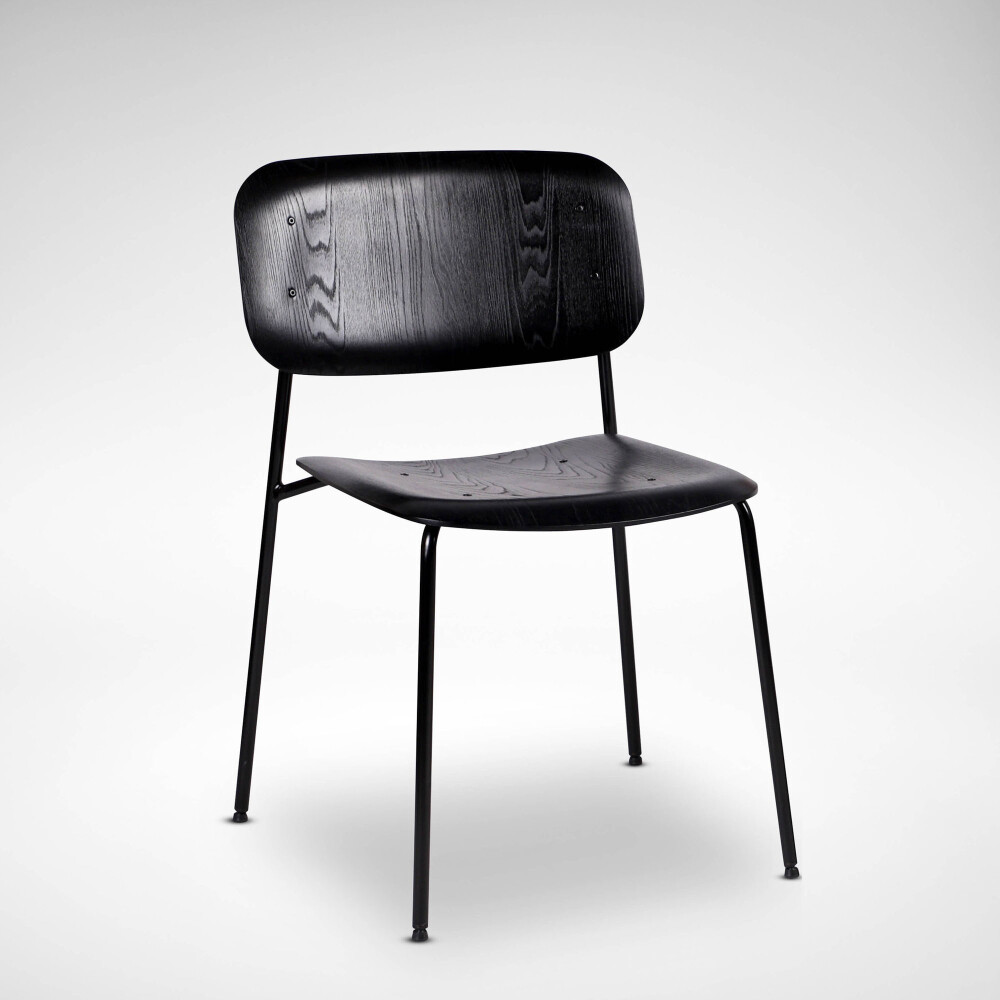 SILLA DE COMEDOR MADERA-Y-METAL NEGRO O´CONOR II