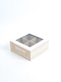 Caja Para Té Lyra, 4 Separaciones. Color Unico