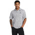 UA Playoff 3.0 Printed Polo-BLU WHT-111