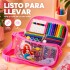 Set de Arte Infantil con Bolso 57 Piezas para Pintar y Dibujar ROSA