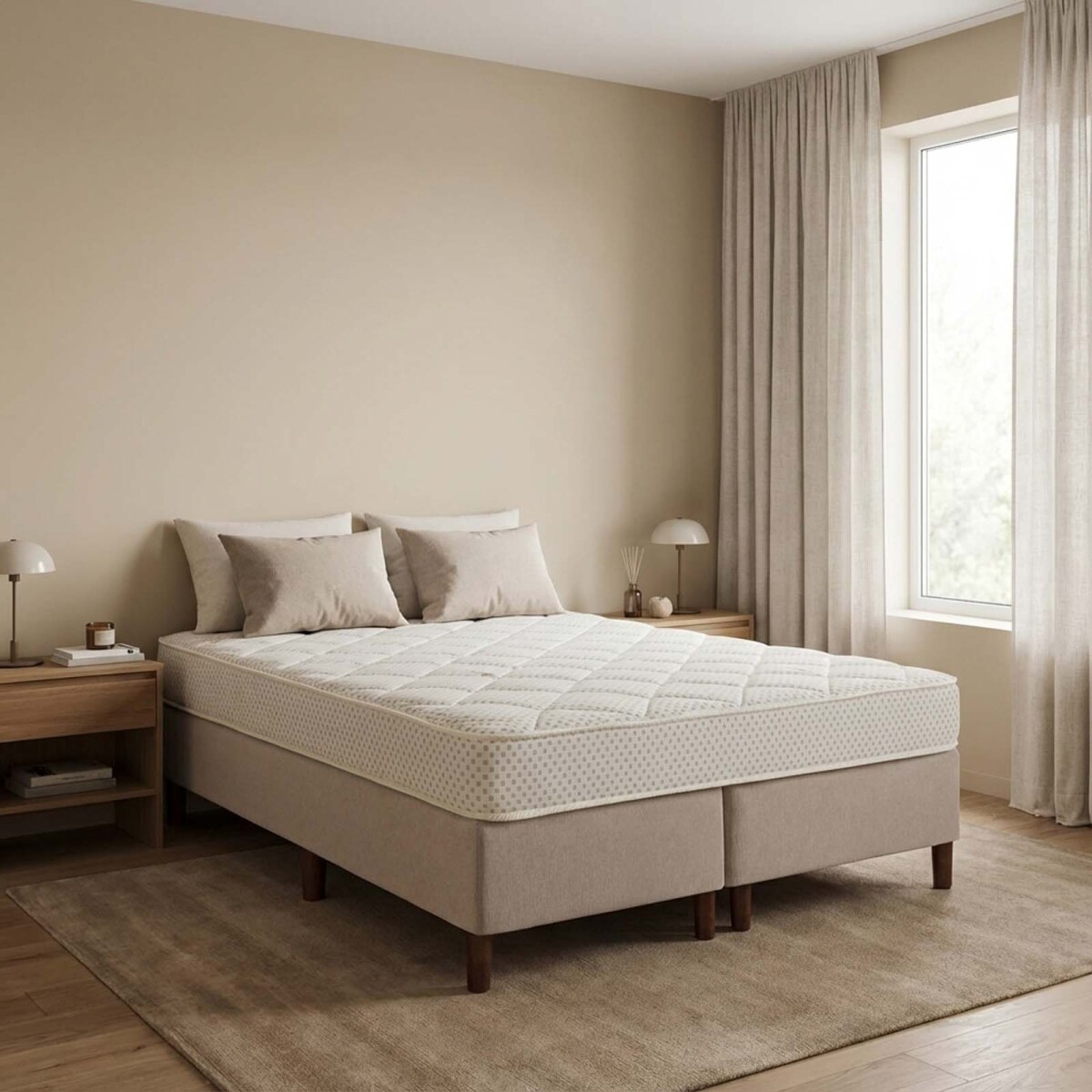 SOMMIER - DE ESPUMA IVORY PLUS CLASSIC QUEEN 