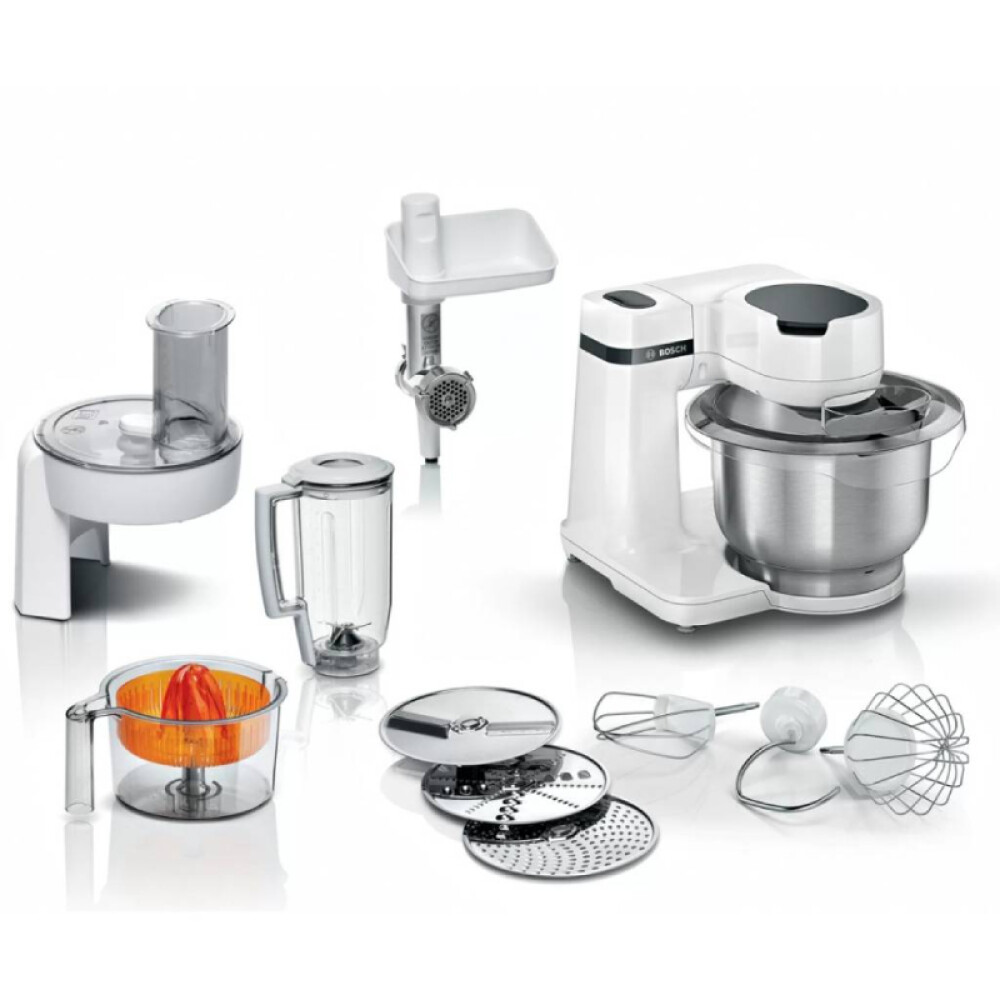 Robot de cocina Blanco - Bowls A.Inoxidable 3.8 lts.c/tapa c/Accesorios blanco