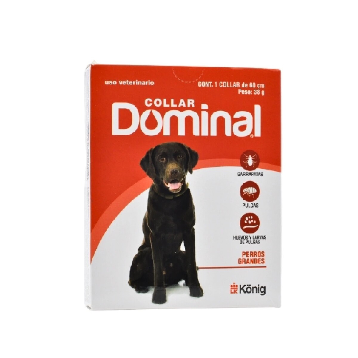 DOMINAL COLLAR ANTIPULGAS Y GARRAPATAS - PERROS GRANDES 