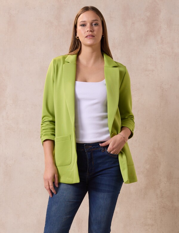 Blazer Manga Frunces VERDE