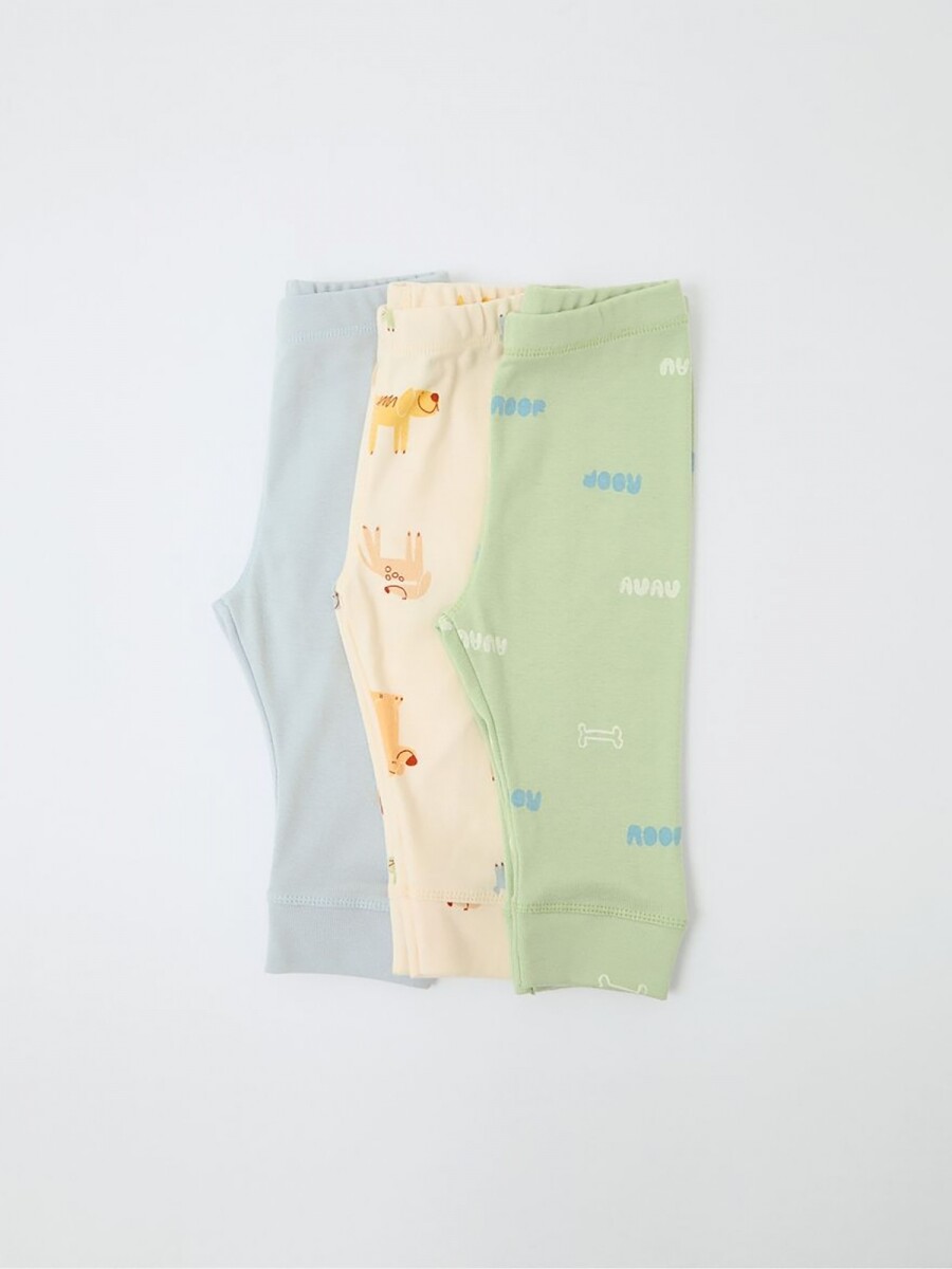KIT CON 3 PANTALONES DE BEBÉ - MULTICOLOR 