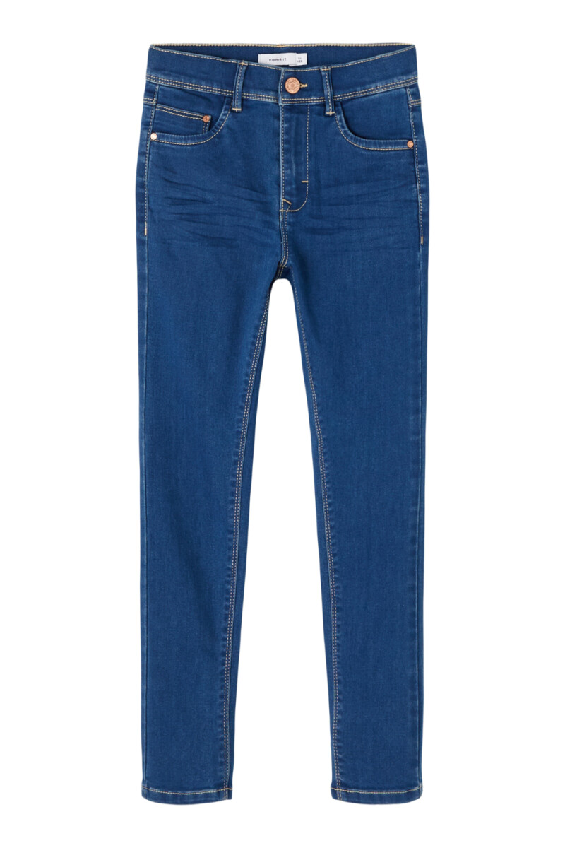 Skinny Fit Jeans Medium Blue Denim