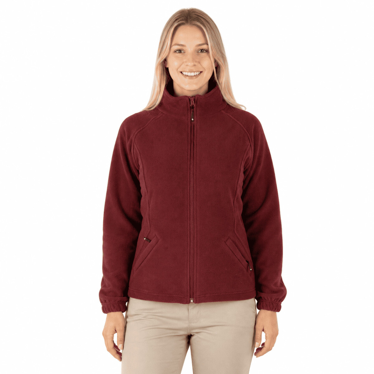 Campera Polar Dama - Bordó 