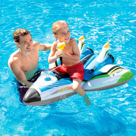Flotador Intex Avión Inflable Con Pistola De Agua Inx057536
