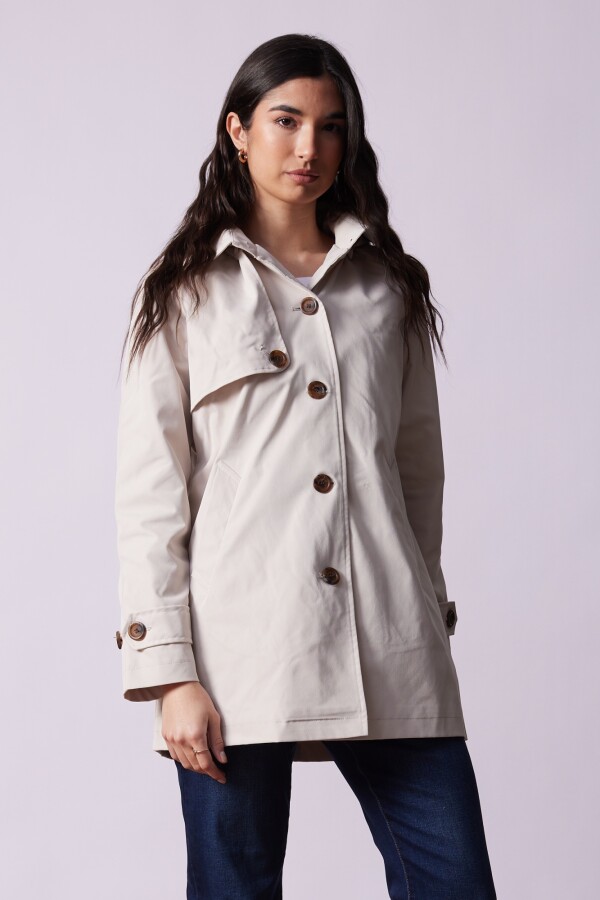 Gabardina Impermeable BEIGE CLARO