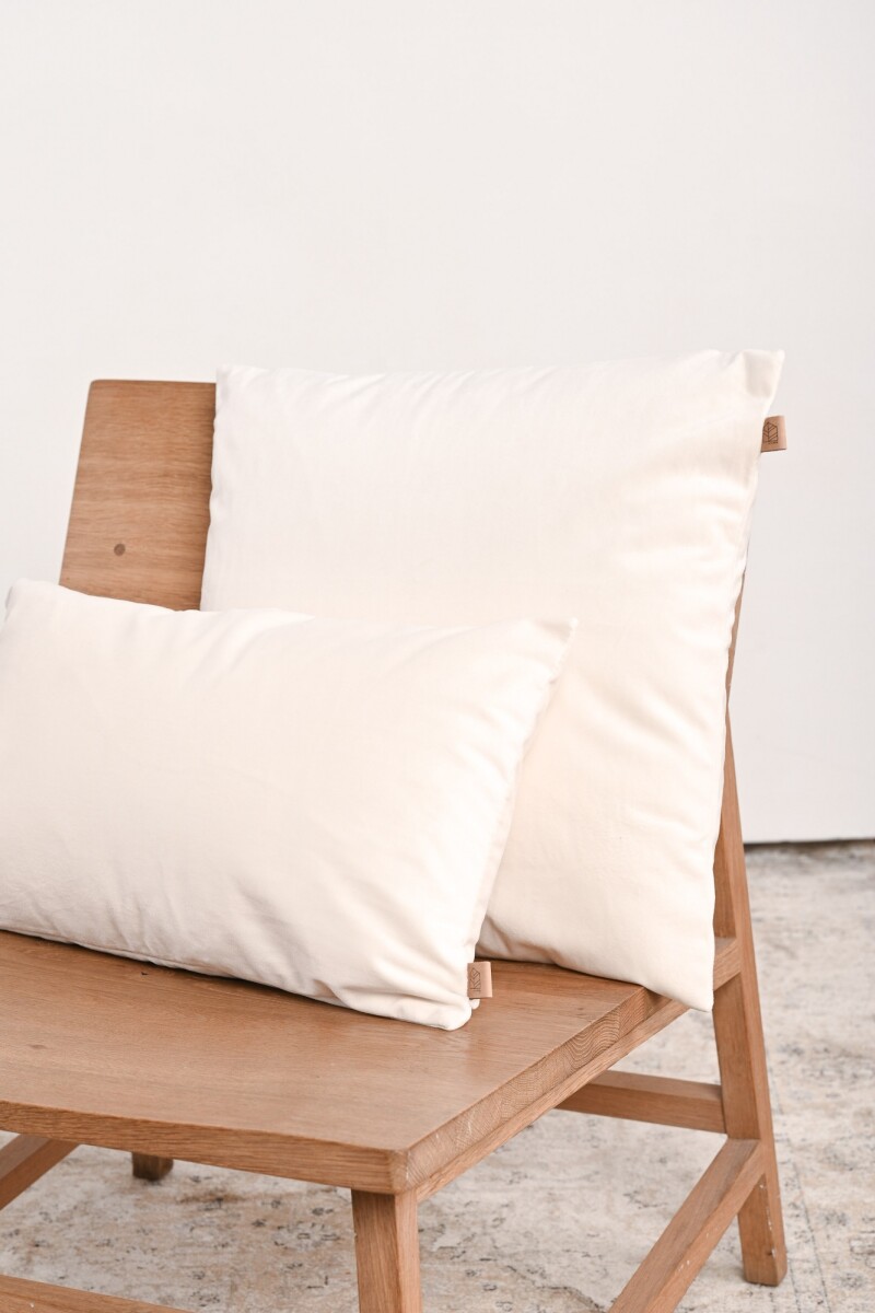 Almohadón Velvet Cuadrado Nácar