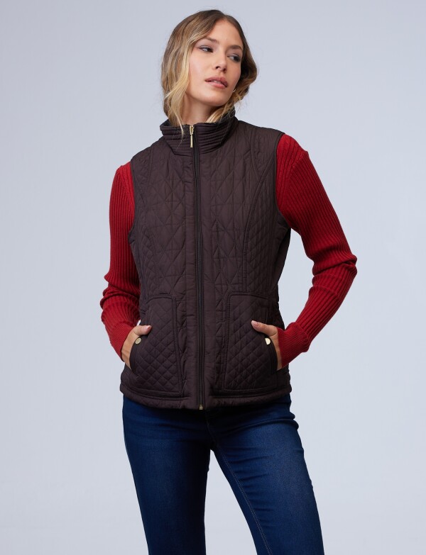 Chaleco Capitoneado MARRON