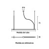 COLGANTE TRACO PARA TUBO LED 120CM NEGRO COLGANTE TRACO PARA TUBO LED 120CM NEGRO