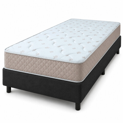 Sommier Roma 1 Plaza Colchón Espuma EPS Reversible 88 x 188 x 20 cm Sommier Roma 1 Plaza Colchón Espuma EPS Reversible 88 x 188 x 20 cm