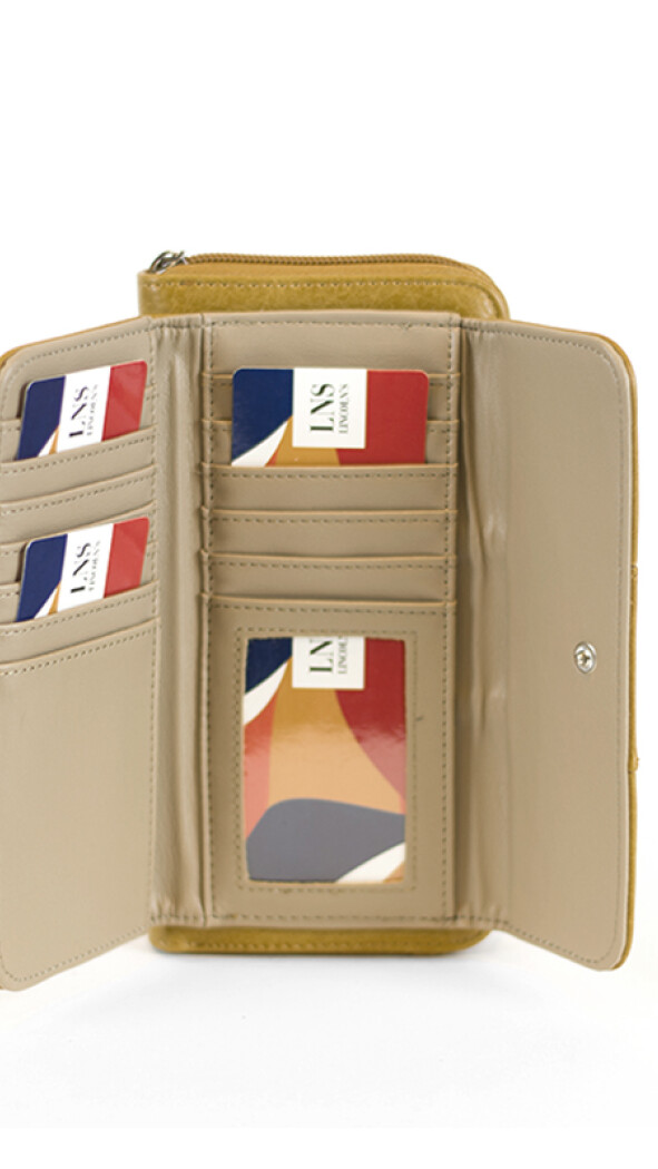 BILLETERA GLADIOLO MOSTAZA