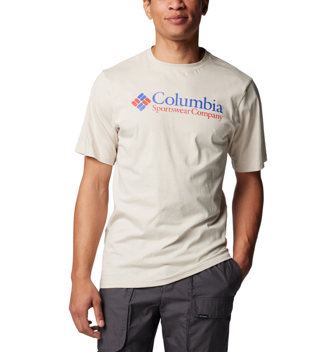 Remera Basic Logo Hombre - DARK STONE SCO 