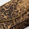 Bandolera Honey En Cuero Animal Print Camel