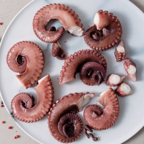 TENTACULOS DE PULPO COCIDOS EN BANDEJA - 1,5 Kgs Tentaculos De Pulpo Cocidos En Bandeja - 1,5 Kgs