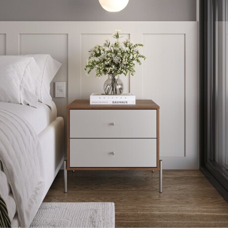 Mesa de Luz Jasper Canela y Off White