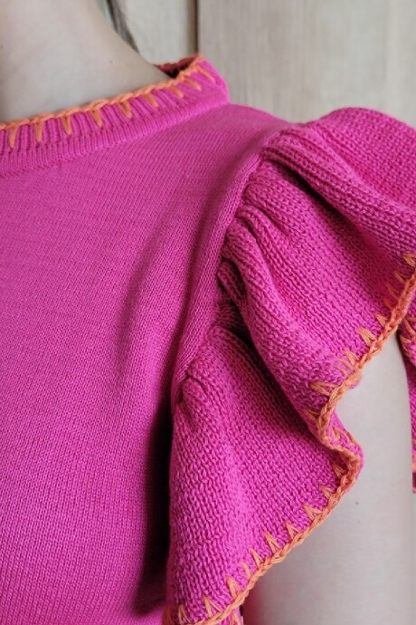 Musculosa Tropical Fucsia