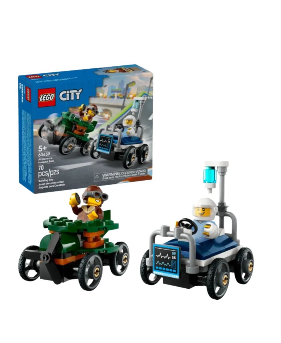 LEGO CITY AVION VS CAMA DE HOSPITAL - S/C 