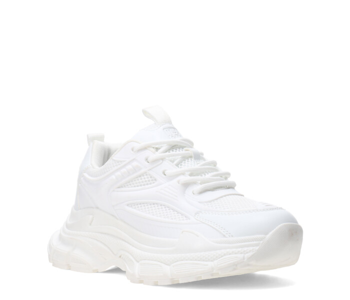 Championes de Mujer Miss Carol VESCOVO acordonado Blanco