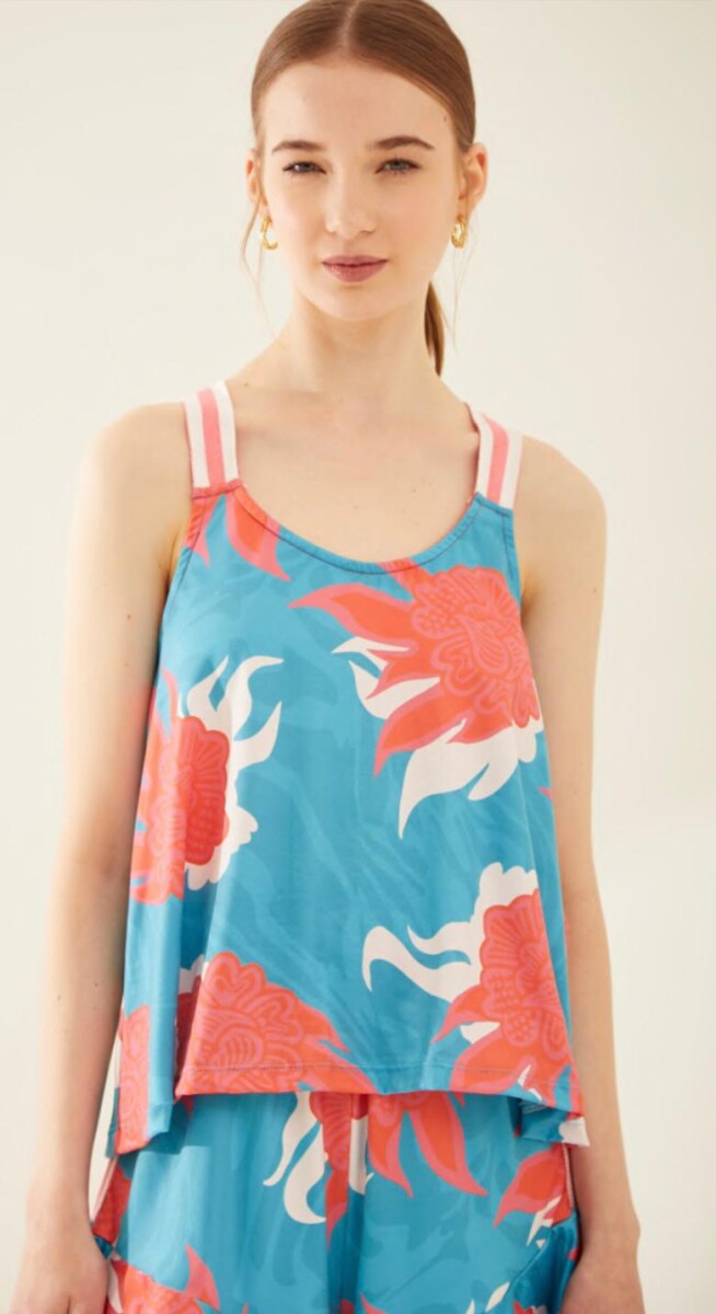 MUSCULOSA BARI - TURQUESA 