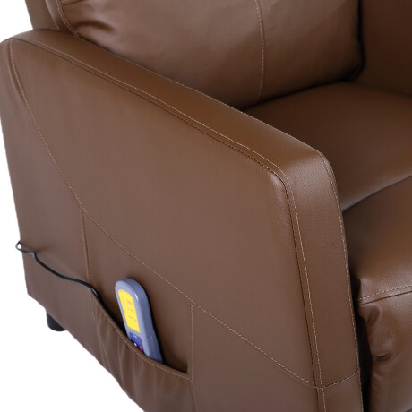 Sillon reclinable 1 cuerpo con masajeador y calefaccion - Marrón Sillon reclinable 1 cuerpo con masajeador y calefaccion - Marrón