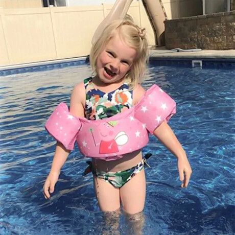Flotador Alitas Peppa Pig Salvavidas Para Playa Piscina El Rey Rosado